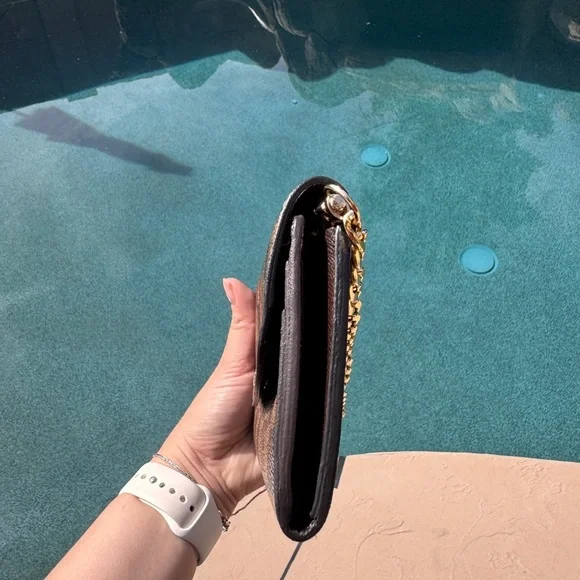 Authentic Louis Vuitton Portefeuille Emilie Damier Wallet Crossbody Bag - Picture 5 of 13